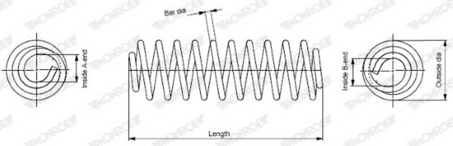 Spiralfjäder, Bakaxel, audi q5, 8R0511-115AL, 8R0511-115AM, 8R0511-115AN