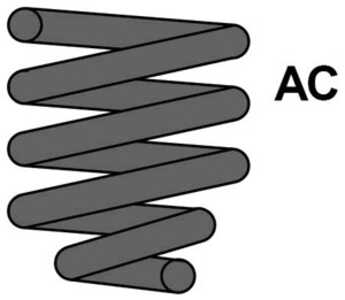 Spiralfjäder, Bakaxel, audi a4 b5, 8D5 511 115F, 8D5 511 115G