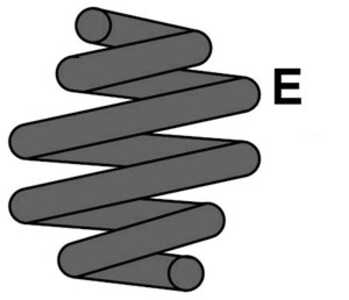 Spiralfjäder, Bakaxel, bmw 5 touring [e39], 33 53 1 093 939, 33 53 1 093 940