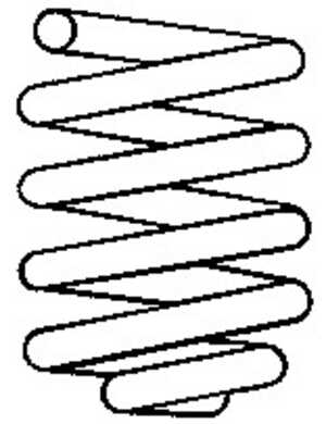 Spiralfjäder, Framaxel, renault clio i, 77 00 817 986