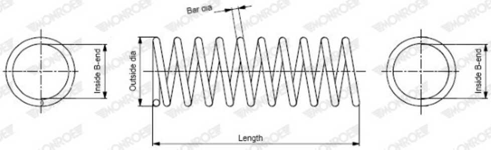 Spiralfjäder, Framaxel, fiat panda, panda skåp/halvkombi, seat marbella, marbella skåp/halvkombi, terra skåp / kombi, 4402679, 