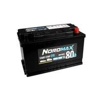 Startbatteri. Nordmax EFB   12V 80Ah 740A, passar många modeller, 000915105ED, 1681056880, 2441000Q3L, 28800-0L520, 28800-0L550, 28800-0