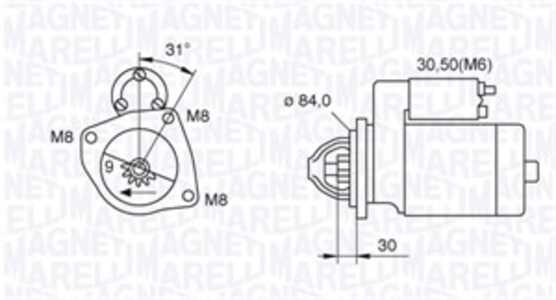 Startmotor, iveco daily flak/chassi iii, daily flak/chassi iv, daily skåp iii, daily skåp iv, 500059592, 69502571