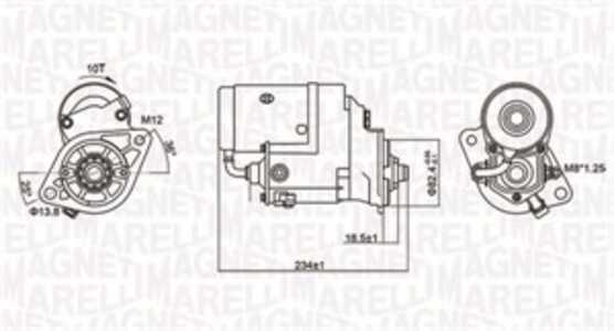 Startmotor, toyota 4 runner iii, hiace buss iv, hiace skåp iv, hiace skåp v, land cruiser, land cruiser hardtop, land cruiser p