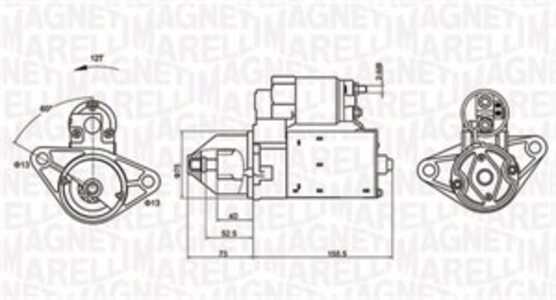 Startmotor, rover 25 halvkombi i, 400 tourer, 45 halvkombi i, 45 sedan i, NAD101340