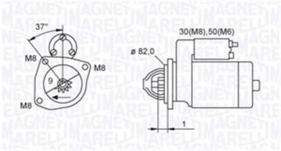 Startmotor, citroën,fiat,peugeot, 13 470 580 80, 5802 AQ