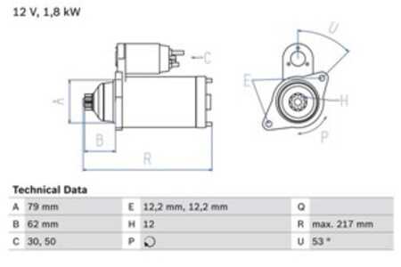 Startmotor, audi,seat,skoda,vw, 0AM 911 023 L