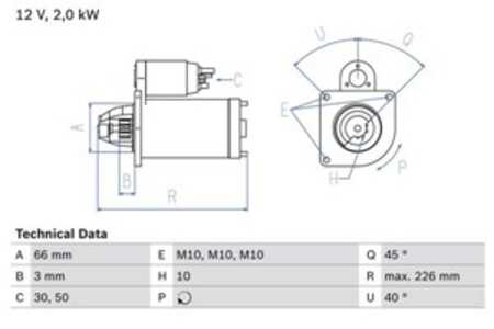 Startmotor, suzuki grand vitara i, 31100-68D00, M002T85271, M2T85271