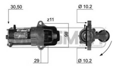 Startmotor, ford,volvo, 1251700, 1300504, 1366986, 1379702, 1477482, 1525794, 30667059 A, 30667059, 30667738 AA, 30667738, 3079