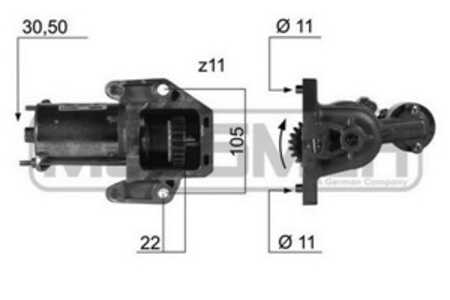 Startmotor, ford mondeo iii, mondeo sedan iii, mondeo turnier iii, 1151642, 1205240, 1388569, 2S7T 11000 AA, 2S7T 11000 AB, 2S7