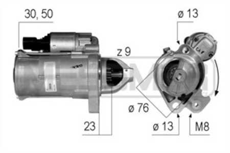 Startmotor, audi, 077 911 023 C, 077 911 023 CX, 079 911 023 C, 079 911 023 D, 779 110 23C X, 779 110 23C, 799 110 23D