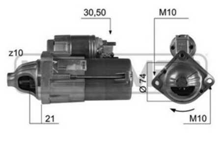 Startmotor, bmw, 12 41 7 787 354, 12 41 7 787 356