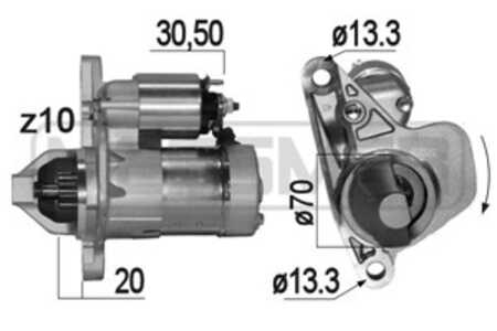 Startmotor, nissan,renault, 23300-CJ70D