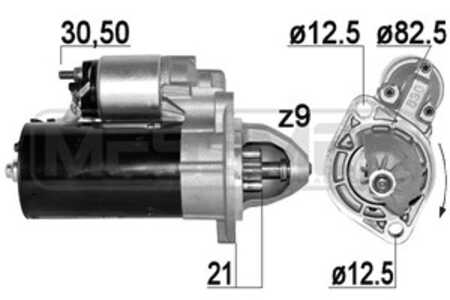 Startmotor, alfa romeo alfetta, opel senator a, 002 151 95 01, 6 0572 01 0 0093, A 002 151 95 01