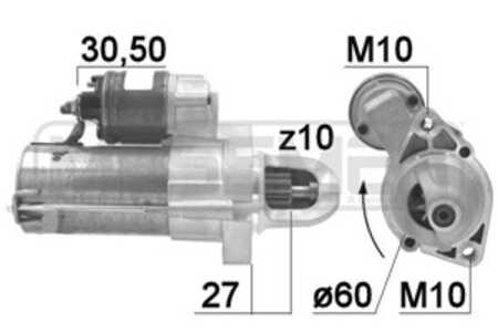 Startmotor, mercedes-benz, 276 906 25 00, A 276 906 25 00, A 27690625000080