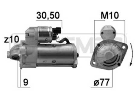 Startmotor, hyundai h-1 cargo, h-1 travel, 36100-42255, A000A-1195278, A1195278