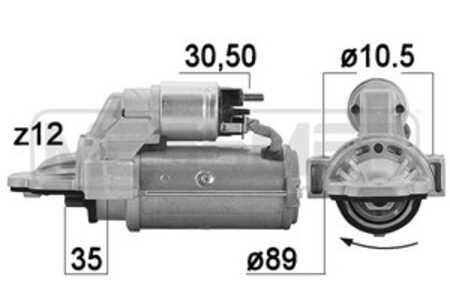 Startmotor, ford transit v363 buss, transit v363 flak/chassi, 1741087, 1880-119, BK3T 11000 FA, CC1T 11000 BA