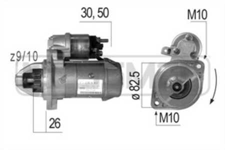 Startmotor, daewoo,mercedes-benz,ssangyong,vw, 00 415 169 01, 004 151 69 01, 005 151 06 01, 069 911 023 G, 151 6657 R, A 004 15