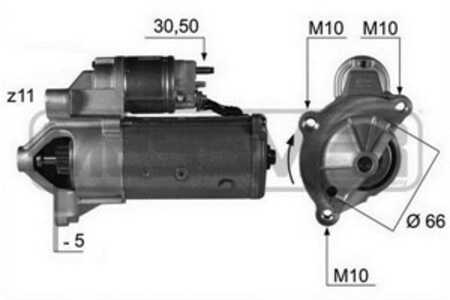 Startmotor, citroën,ds,fiat,hyundai,lancia,ldv,mitsubishi,peugeot,suzuki, 1320921080, 1332419080, 36100-29000, 5802 C4, 5802 CJ