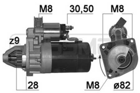 Startmotor, alfa romeo,citroën,fiat, 46231645, 7726946, 943252858