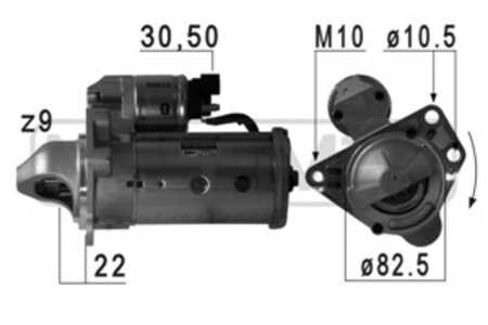 Startmotor, chevrolet captiva, cruze, cruze halvkombi, cruze station wagon, orlando, opel antara a, vauxhall antara a, 11 96 60