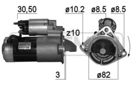 Startmotor, fiat freemont, lancia delta iii, 56029591AB, M001T31171, M001T31171ZC, M1T31171, M1T31171ZC