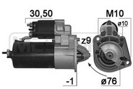 Startmotor, renault,volvo, 1363451, 30658564, 30658565, 30815466, 30819127, 77 00 102 000, 77 00 103 386, 77 00 114 428, 811130