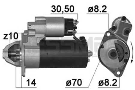 Startmotor, mercedes-benz a-klass [w168, w169], b-klass sports tourer [w245], vaneo [414], 005 151 16 01, 005 151 74 01, A 0 05