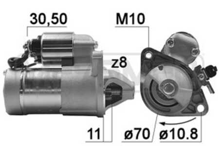 Startmotor, nissan, 23300-0M301, 23300-0M302, 23300-0M30A, 23300-17C60, 23300-18C60, 23300-50Y01, 23300-81N00, 23300-81N01, 233