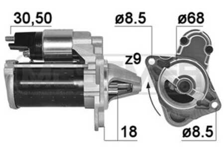 Startmotor, chevrolet,daewoo,fiat,mercedes-benz,opel,saab,vauxhall, 24437136, 55 556 130, 55 566 800, 62 02 088, 93 178 167