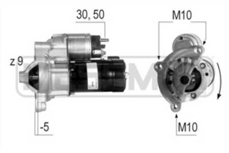 Startmotor, citroën,fiat,lancia,nissan,peugeot, 5802 CW, 5802 W1, 5802 W3, 5802 V7, 71719607, 96251686, 9625168680, M000T82081,