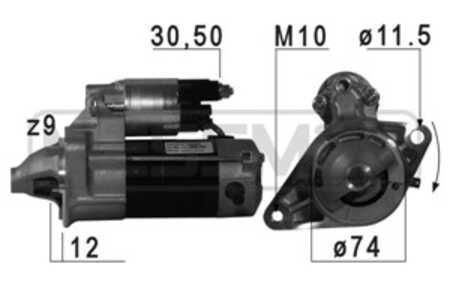 Startmotor, toyota yaris, vauxhall mokka / mokka x, 28100-0J010, 28100-0J020, 28100-23020, 28100-23030, 28100-23031, 28100-23040