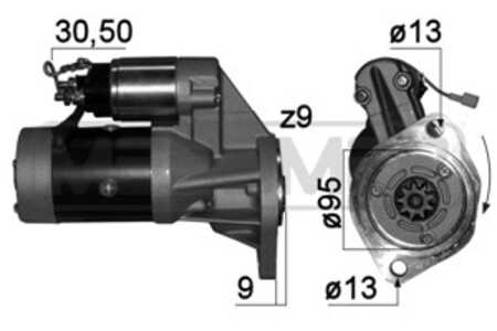 Startmotor, isuzu trooper i, opel campo, frontera a, frontera a sport, monterey a, 12 02 017, 12 02 163, 8-94433-912-0, 8-94433