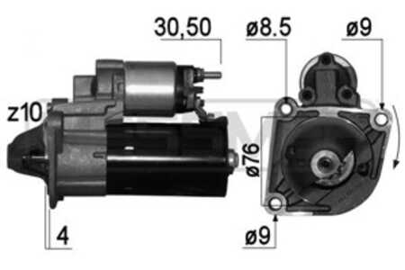 Startmotor, alfa romeo,dodge,fiat,lancia,suzuki, 68080 459AA