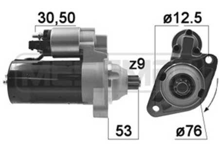 Startmotor, seat cordoba, ibiza ii, toledo ii, vw bora i, bora variant, golf iv, golf variant iv, new beetle, passat b3/b4, ven