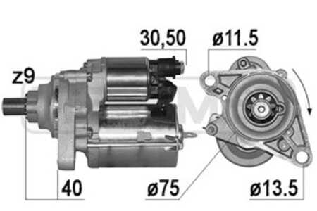 Startmotor, honda fr-v, hr-v, stream, 31200-PEL-004, 31200-RJH01