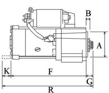 Startmotor, isuzu d-max i, d-max flak/chassi i, opel campo, 8980281990