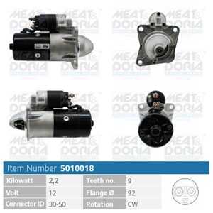 Startmotor, land rover 110/127, defender cabrio, defender station wagon, discovery i, 0494285 R, ERR 5009, LR005962, NAD100390