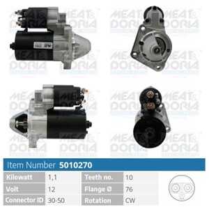 Startmotor, ford fiesta v, fiesta van v, ka, street ka, 1149703, 1309581, 1564732, 2S6U-11000-DA, 2S6U-11000-DB, 2S6U-11000-DC,