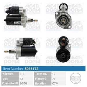 Startmotor, audi a3, ford galaxy i, seat alhambra, cordoba, ibiza ii, toledo i, skoda octavia i, vw golf iii, sharan, 02A 911 0