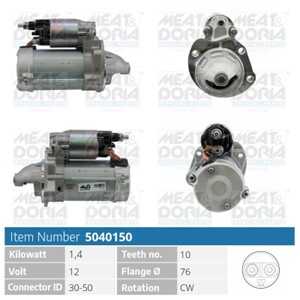 Startmotor, alfa romeo mito, fiat 500, 500 c, 500l, panda, punto, lancia ypsilon, 51829380, 51872564, 51938439