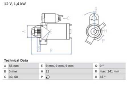 Startmotor, bmw, 12 41 8 571 905, 12 41 8 577 009, 12 41 8 581 100