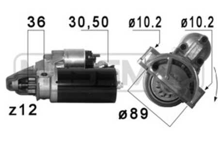 Startmotor, ford transit buss, transit flak/chassi, transit skåp, transit v363 buss, transit v363 flak/chassi, transit v363 skå