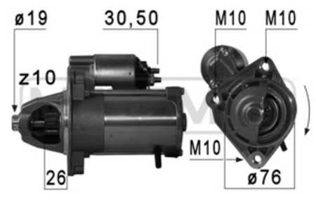 Startmotor, ford,volvo, 1685834, 2099383, AV6N 11000 CA, AV6N 11000 CB