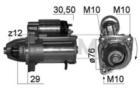 Startmotor, ford, 174300D140, 1743022240, 1743022420, 1871334, F1FT 11000 MA