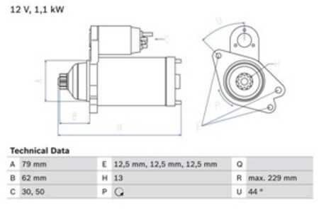 Startmotor, audi,seat,skoda,vw, 02M 911 021 H, 02M 911 021 HX