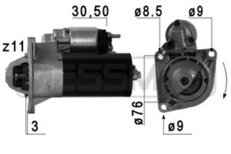 Startmotor, alfa romeo,fiat,jeep,lancia,opel, 51810308