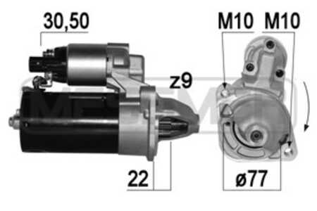 Startmotor, hyundai,kia, 36100-2B302, 46826932, 8671014934