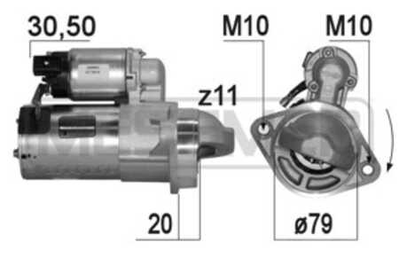 Startmotor, hyundai h350 buss, h350 flak/chassi, h350 skåp, 36100-4A950