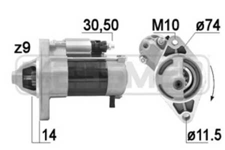 Startmotor, toyota yaris, yaris verso, 173017, 28100-21021, 28100-21030, 28100-21031